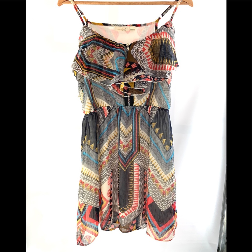 New Glory Multi Color Dress Size L